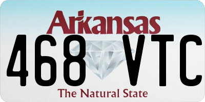 AR license plate 468VTC