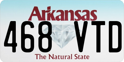 AR license plate 468VTD