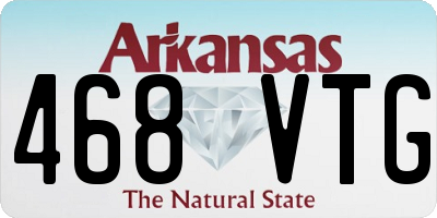 AR license plate 468VTG