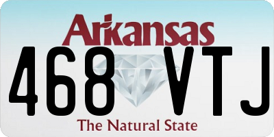 AR license plate 468VTJ
