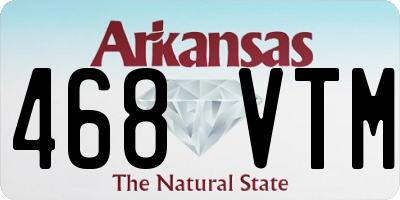 AR license plate 468VTM