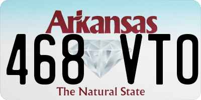 AR license plate 468VTO