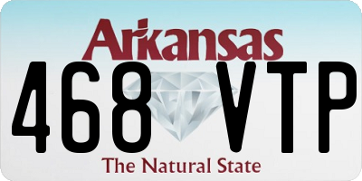 AR license plate 468VTP
