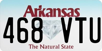 AR license plate 468VTU