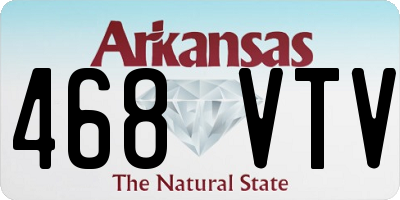 AR license plate 468VTV