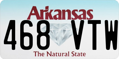 AR license plate 468VTW