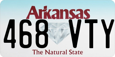 AR license plate 468VTY