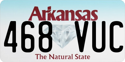 AR license plate 468VUC