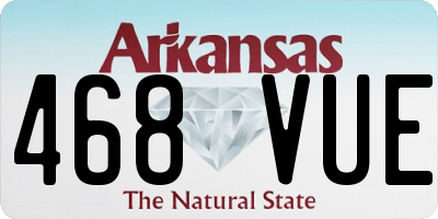 AR license plate 468VUE