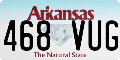 AR license plate 468VUG
