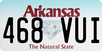 AR license plate 468VUI