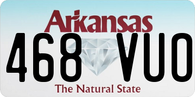 AR license plate 468VUO