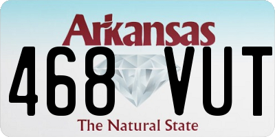 AR license plate 468VUT