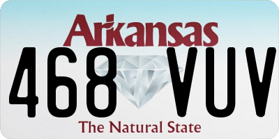 AR license plate 468VUV