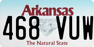 AR license plate 468VUW
