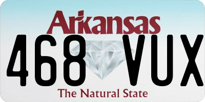 AR license plate 468VUX