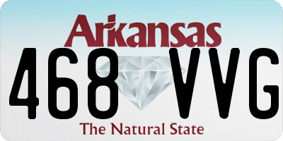 AR license plate 468VVG