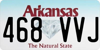 AR license plate 468VVJ