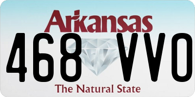 AR license plate 468VVO