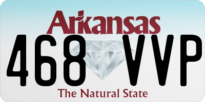 AR license plate 468VVP