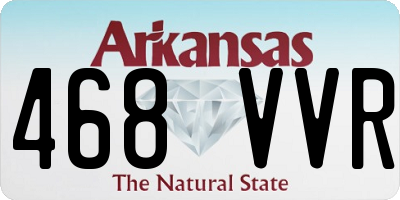 AR license plate 468VVR