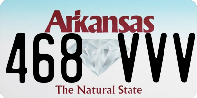 AR license plate 468VVV