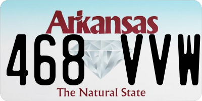 AR license plate 468VVW