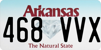 AR license plate 468VVX