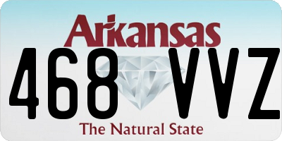 AR license plate 468VVZ