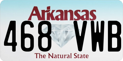 AR license plate 468VWB