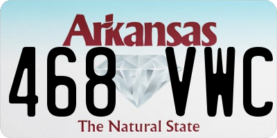 AR license plate 468VWC