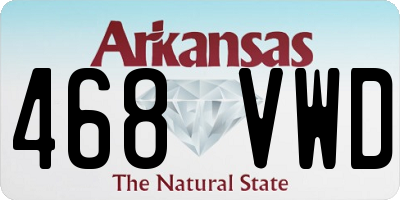 AR license plate 468VWD