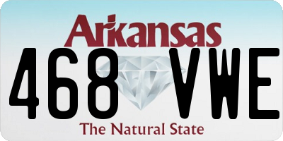 AR license plate 468VWE