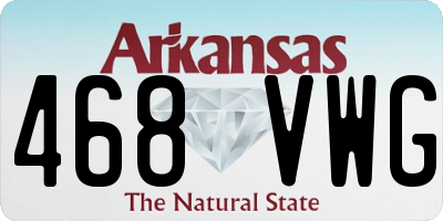 AR license plate 468VWG