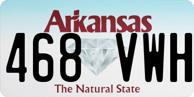AR license plate 468VWH