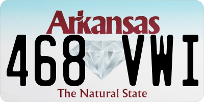 AR license plate 468VWI