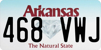 AR license plate 468VWJ