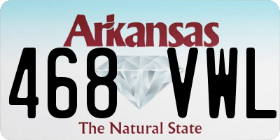 AR license plate 468VWL