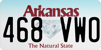 AR license plate 468VWO
