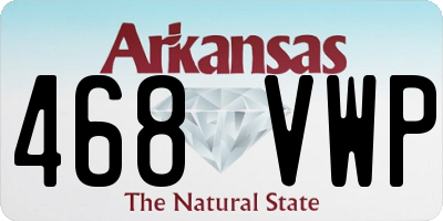 AR license plate 468VWP