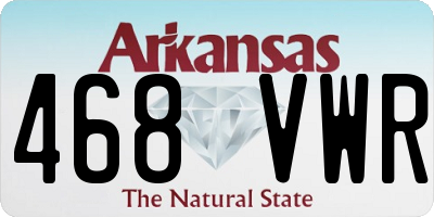 AR license plate 468VWR