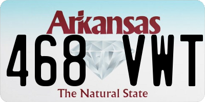 AR license plate 468VWT