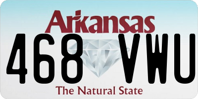 AR license plate 468VWU