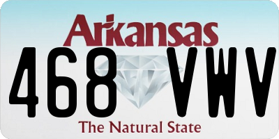 AR license plate 468VWV