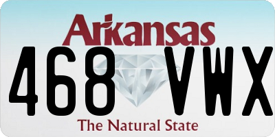 AR license plate 468VWX