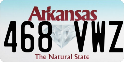 AR license plate 468VWZ