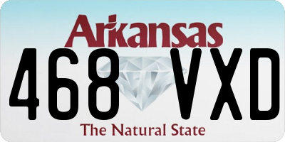 AR license plate 468VXD