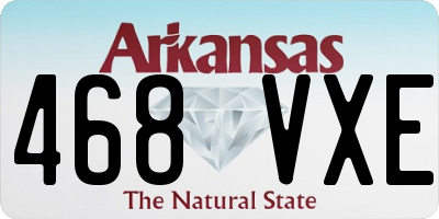 AR license plate 468VXE
