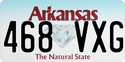 AR license plate 468VXG