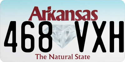 AR license plate 468VXH